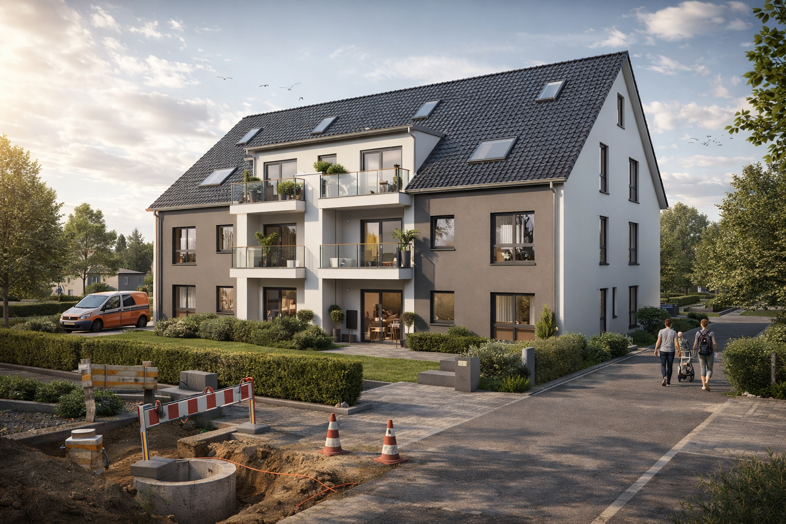 Visualisierung des Bauvorhabens Froschlake